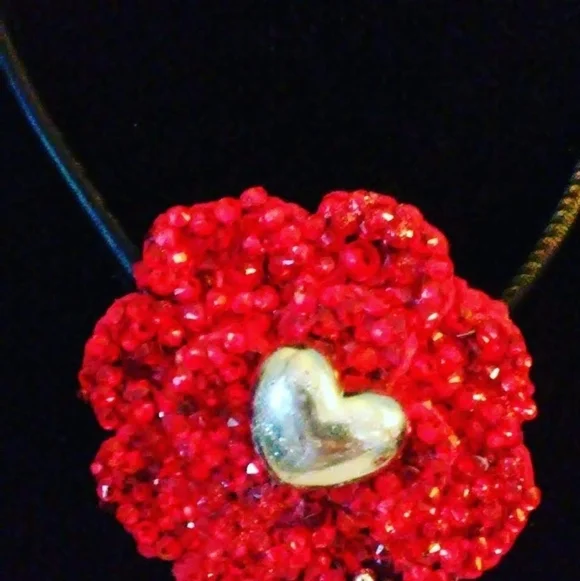 NWT Heirloom Artisanal  Convertible Necklace With Swarovski crystals. - Picture 7 of 10